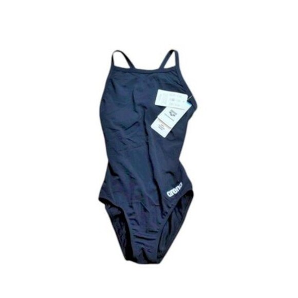 ARENA Womens Size 28 Standard Performance Swimsuit Light Drop Solid Team Black - Picture 1 of 5